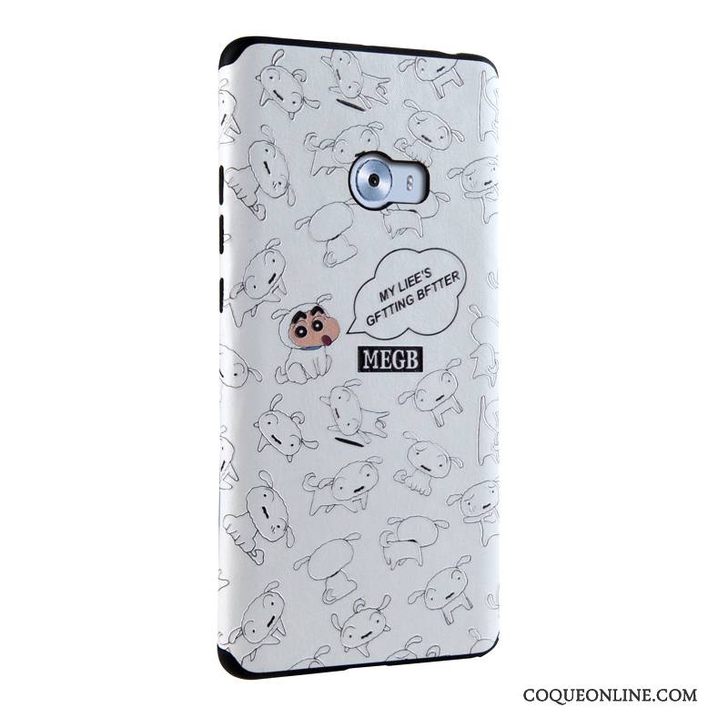 Mi Note 2 Coque Multicolore Fluide Doux Protection Étui Gaufrage Peinture Petit