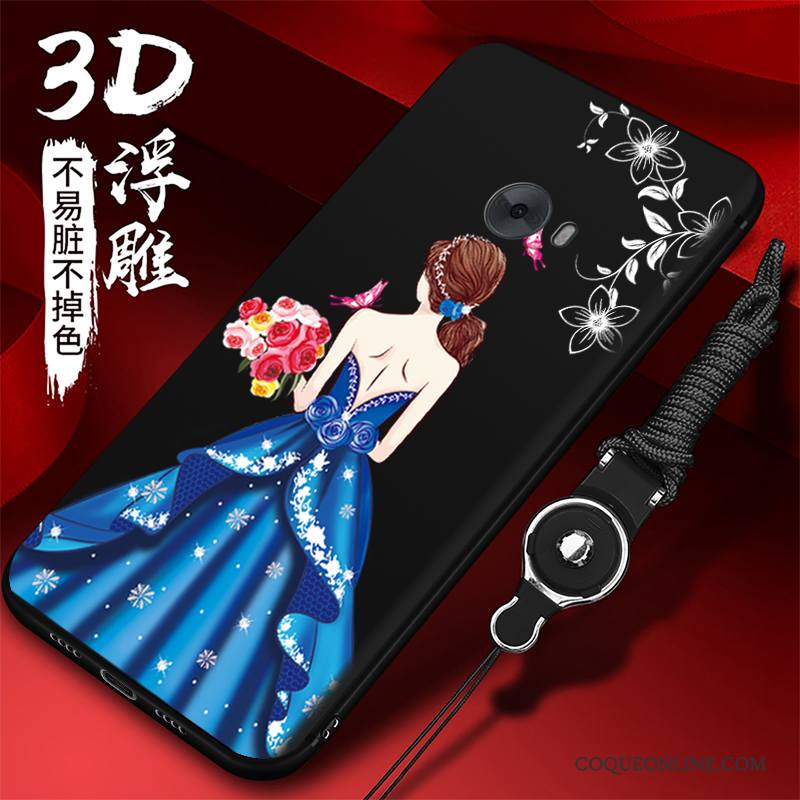 Mi Note 2 Coque Rouge Ornements Suspendus Incassable Tendance Petit Fluide Doux Étui