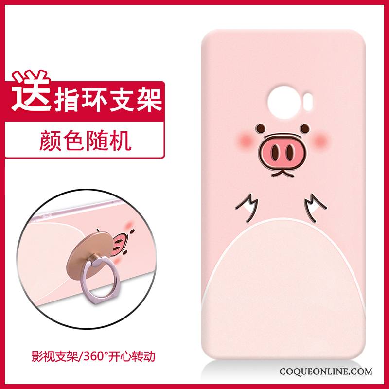 Mi Note 2 Coque Silicone Petit Incassable Fluide Doux Protection Rose Dessin Animé