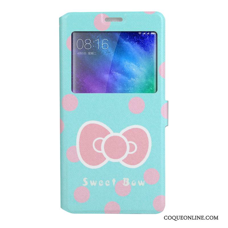 Mi Note 2 Coque Étui Protection Dessin Animé Fluide Doux Rose Tendance Housse