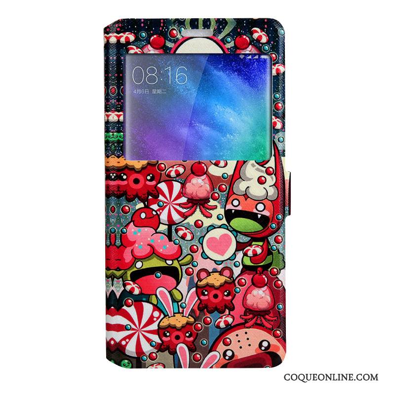 Mi Note 2 Coque Étui Protection Dessin Animé Fluide Doux Rose Tendance Housse