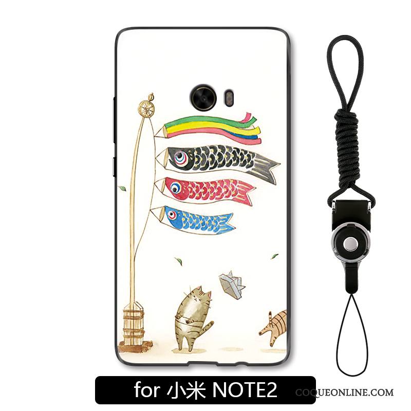 Mi Note 2 Créatif Vert Protection Dessin Animé Chat Coque De Téléphone Squid