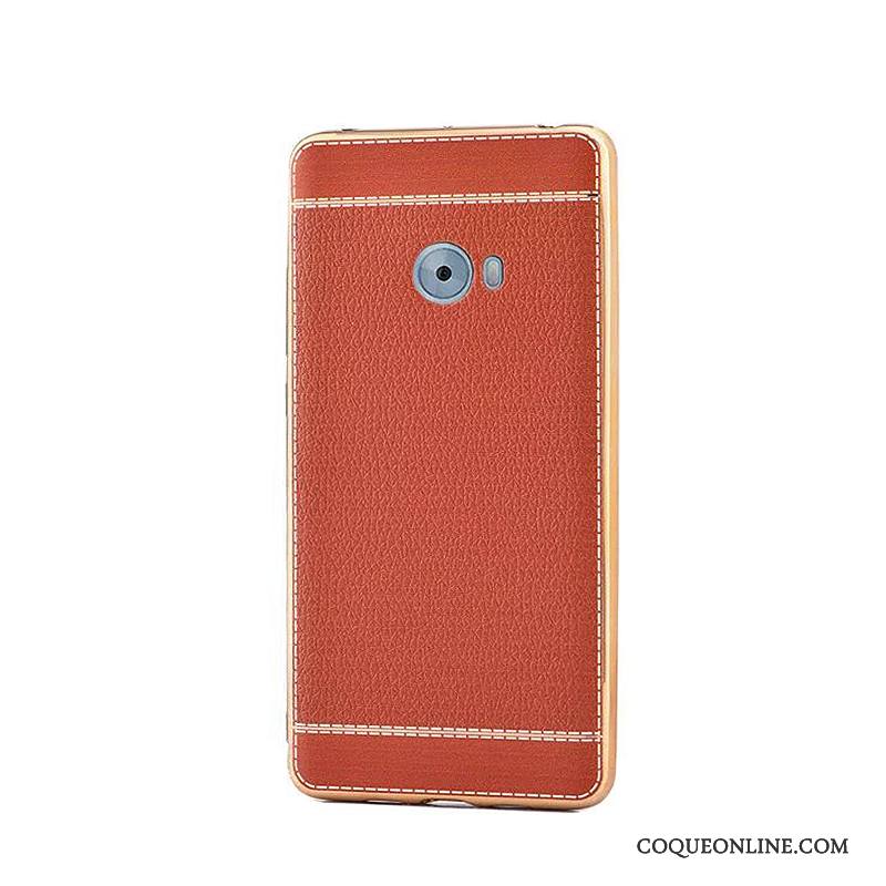 Mi Note 2 Cuir Fluide Doux Petit Rouge Business Placage Coque De Téléphone