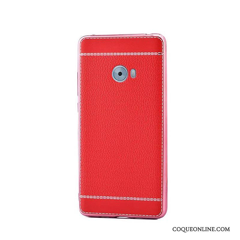 Mi Note 2 Cuir Fluide Doux Petit Rouge Business Placage Coque De Téléphone
