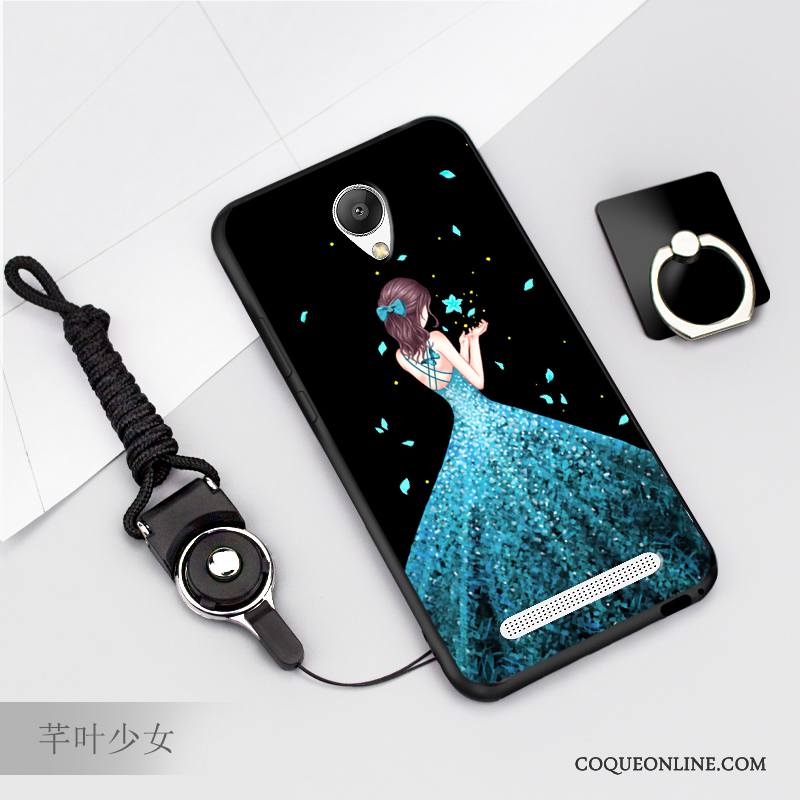 Mi Note 2 Fluide Doux Coque Incassable Petit Silicone Noir Dessin Animé