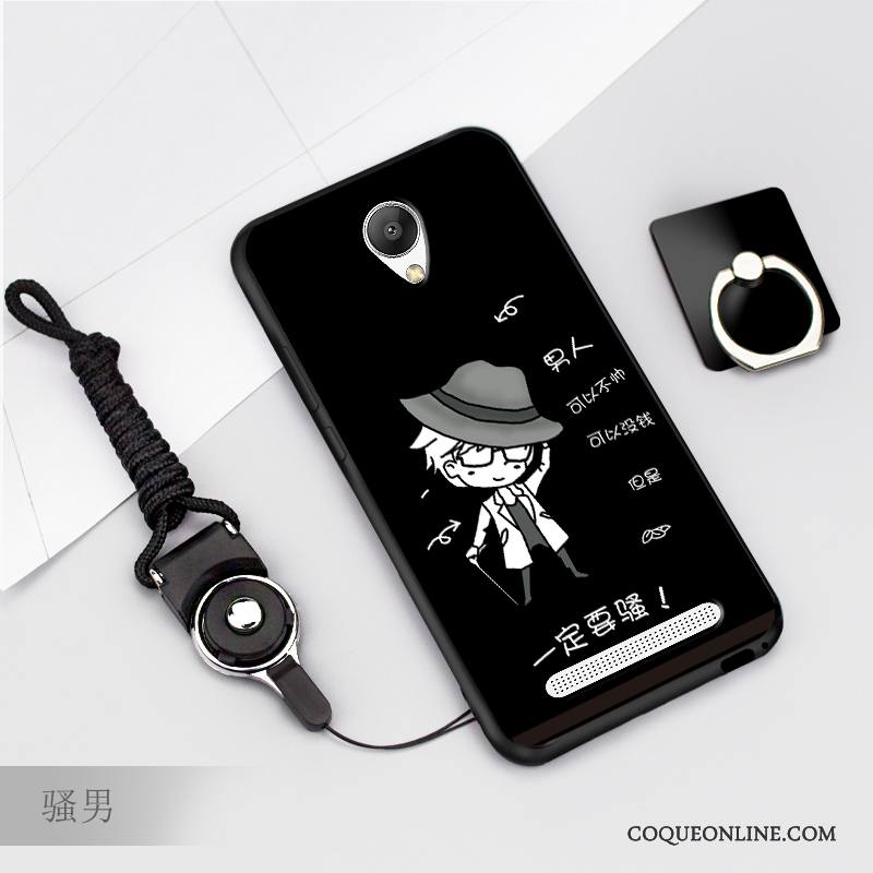 Mi Note 2 Fluide Doux Coque Incassable Petit Silicone Noir Dessin Animé