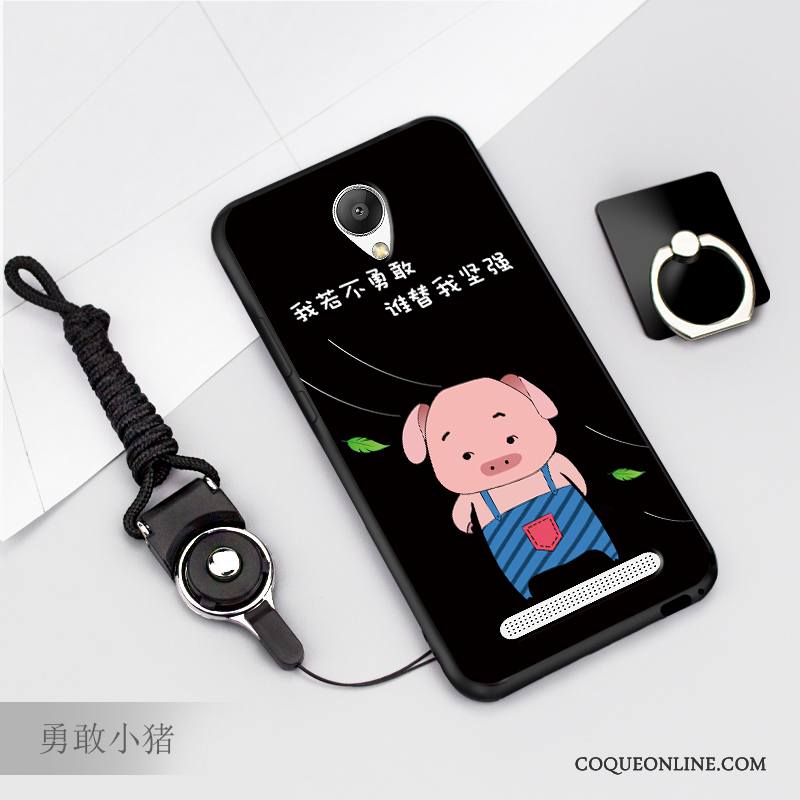 Mi Note 2 Fluide Doux Coque Incassable Petit Silicone Noir Dessin Animé