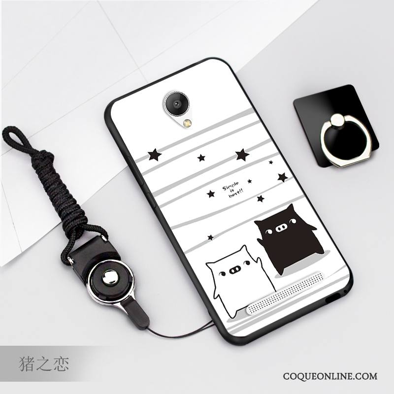 Mi Note 2 Fluide Doux Coque Incassable Petit Silicone Noir Dessin Animé