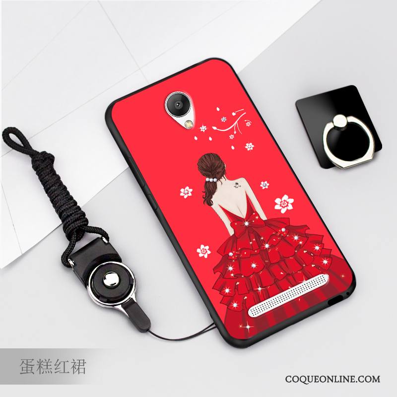 Mi Note 2 Fluide Doux Coque Incassable Petit Silicone Noir Dessin Animé