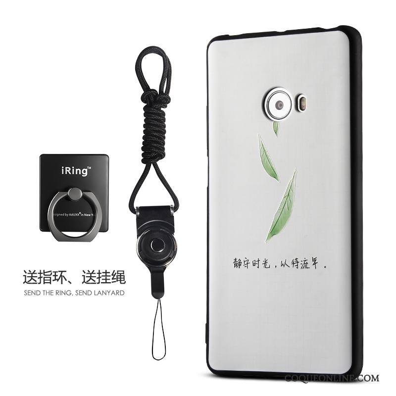 Mi Note 2 Frais Étui Incassable Gaufrage Protection Blanc Coque De Téléphone