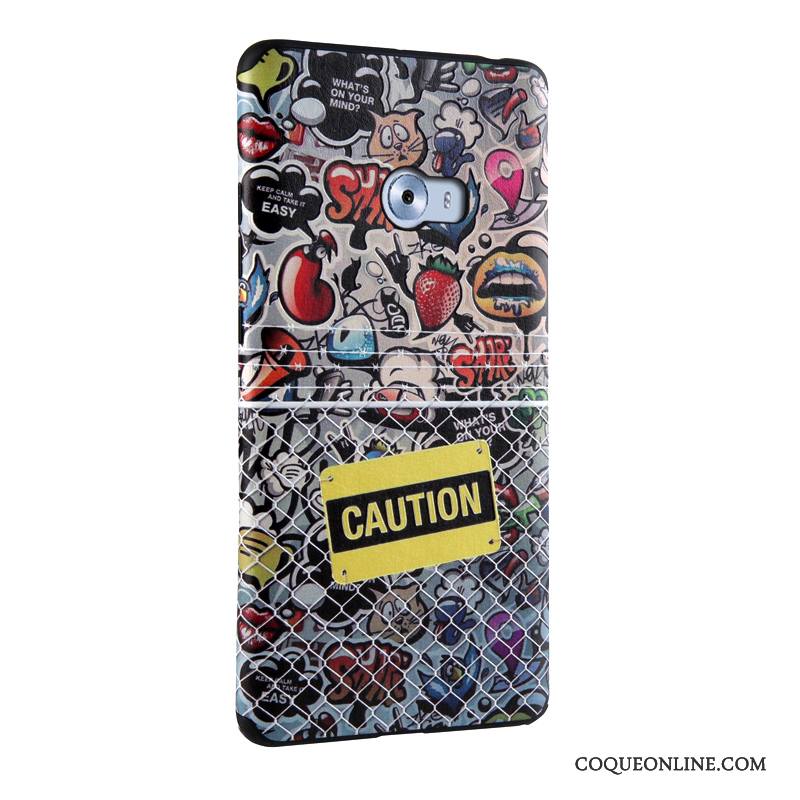 Mi Note 2 Gaufrage Peinture Fluide Doux Tendance Petit Protection Coque De Téléphone