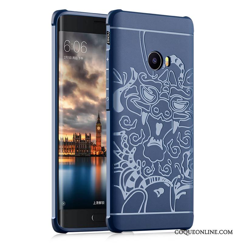 Mi Note 2 Légères Incassable Coque De Téléphone Petit Étui Bleu Protection