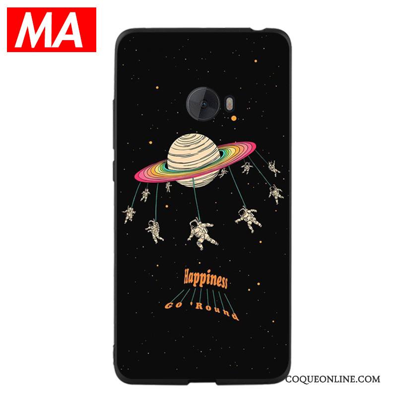 Mi Note 2 Petit Noir Coque Fluide Doux Silicone Étui De Téléphone