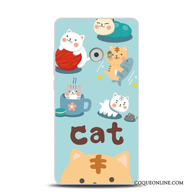 Mi Note 2 Poulet Gaufrage Support Bleu Coque Petit Fluide Doux