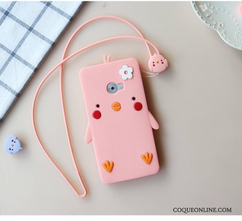 Mi Note 2 Protection Silicone Rose Incassable Charmant Dessin Animé Coque De Téléphone