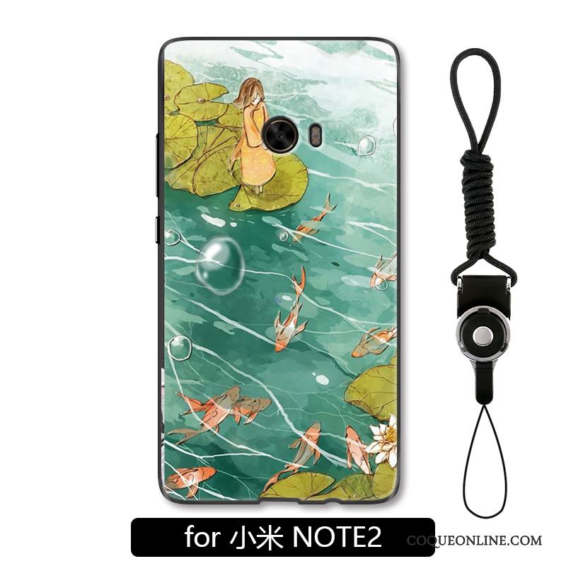 Mi Note 2 Squid Petit Coque De Téléphone Gris Créatif Style Chinois Étui