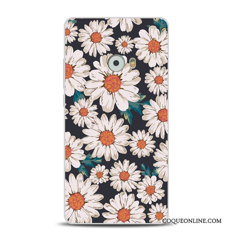 Mi Note 2 Support Silicone Petit Anneau Coque Fluide Doux Gaufrage