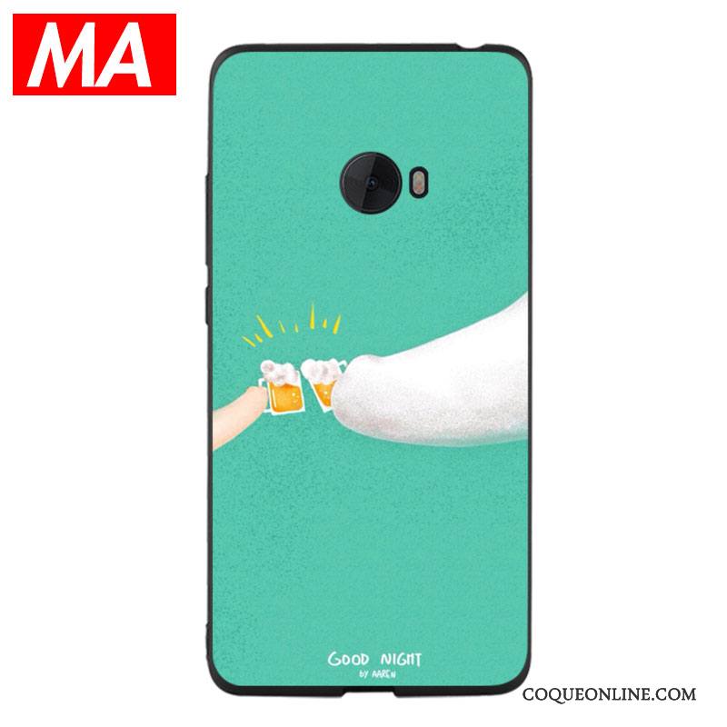 Mi Note 2 Vert Blanc Étui Ours Petit Coque De Téléphone Silicone