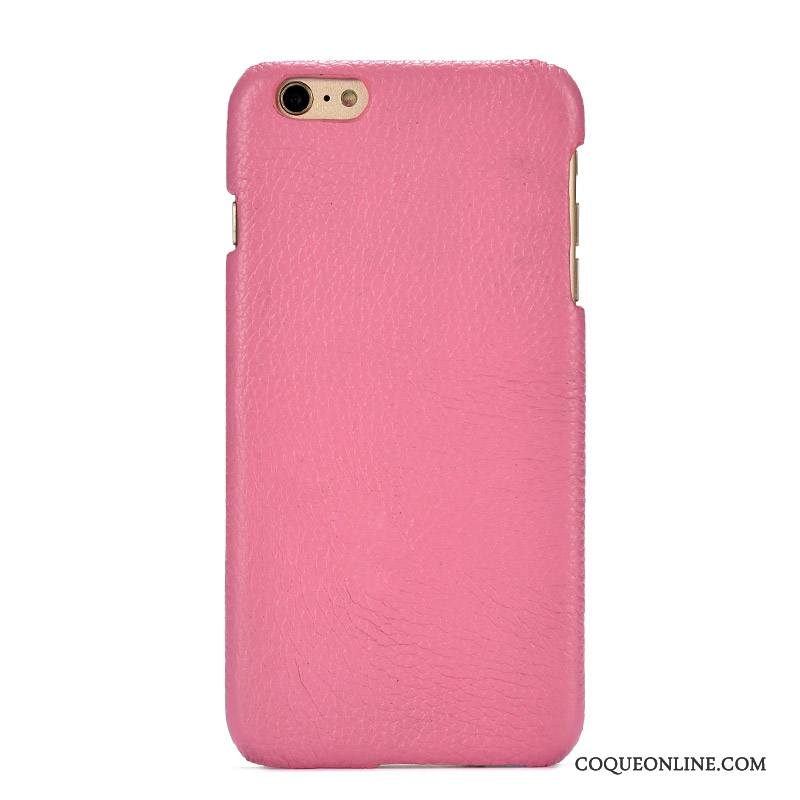 Mi Note 2 Étui En Cuir Simple Difficile Coque De Téléphone Rose Cuir Véritable Protection