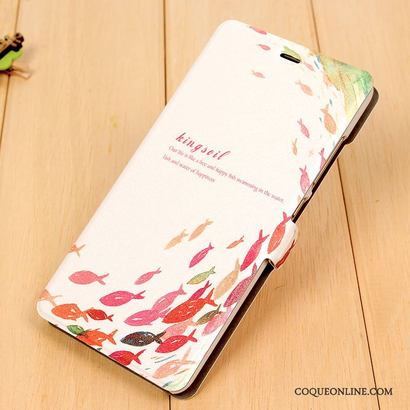 Mi Note 3 Coque Peinture Mesh Rose Petit Étui En Cuir Protection