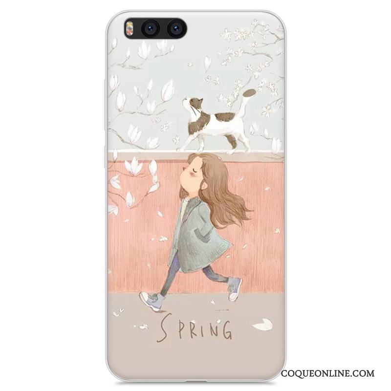 Mi Note 3 Dessin Animé Silicone Étui Incassable Coque De Téléphone Gris Fluide Doux