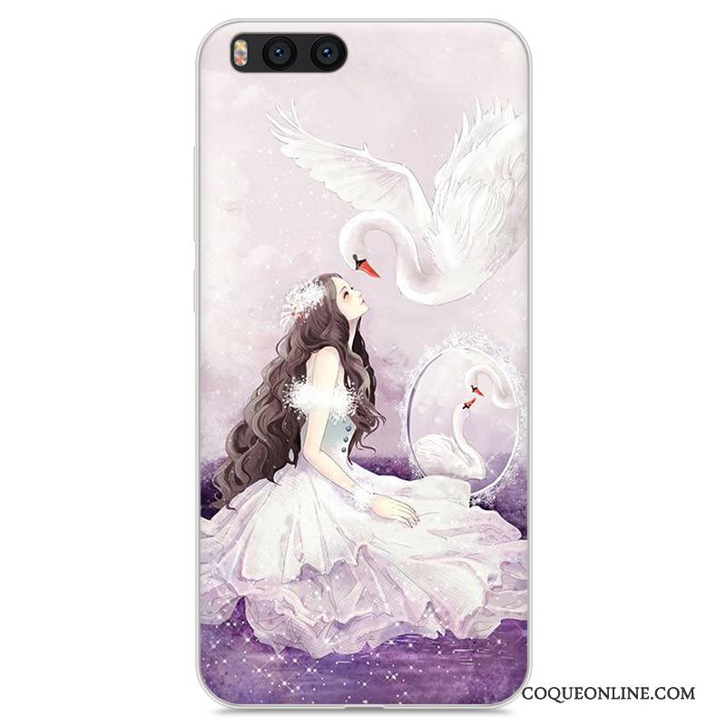 Mi Note 3 Dessin Animé Silicone Étui Incassable Coque De Téléphone Gris Fluide Doux