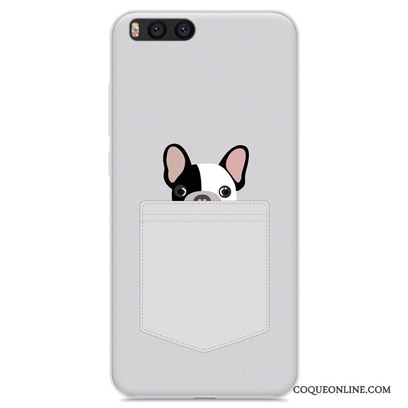 Mi Note 3 Dessin Animé Silicone Étui Incassable Coque De Téléphone Gris Fluide Doux