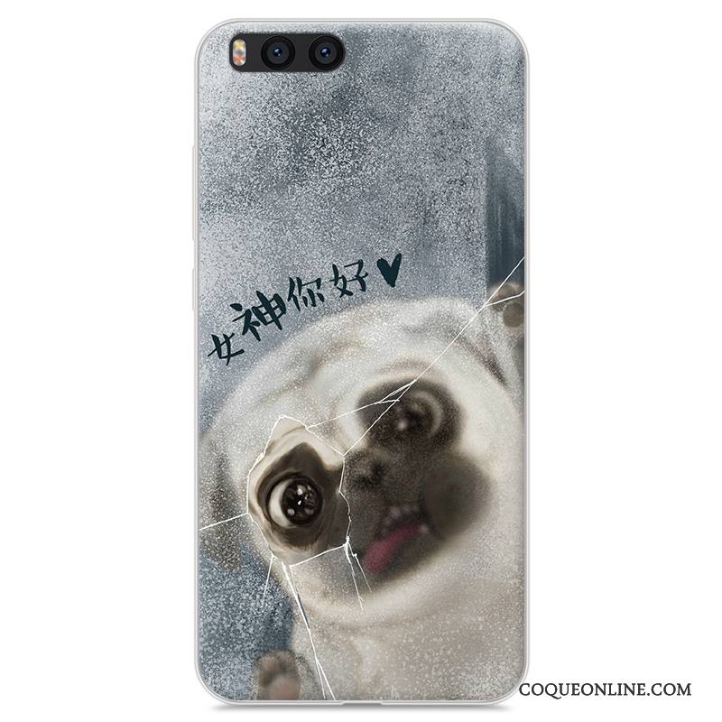 Mi Note 3 Dessin Animé Silicone Étui Incassable Coque De Téléphone Gris Fluide Doux