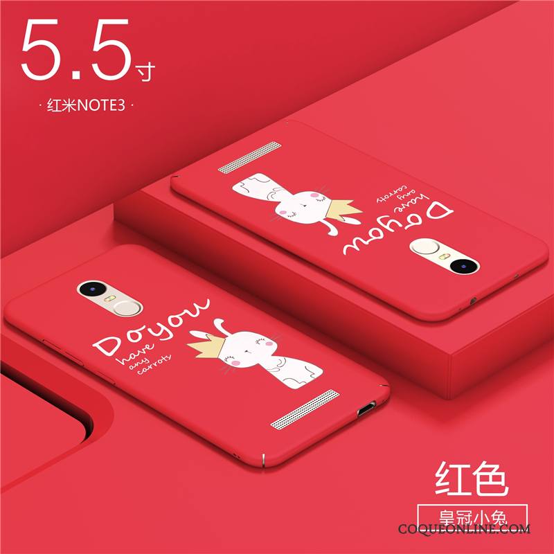 Mi Note 3 Difficile Incassable Coque De Téléphone Protection Rouge Créatif Étui