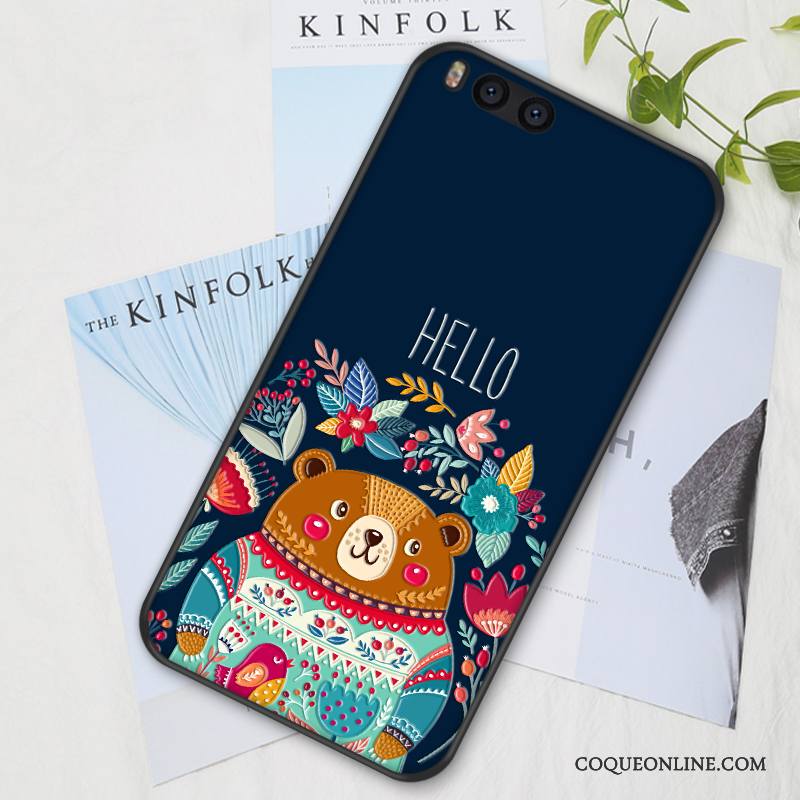 Mi Note 3 Fluide Doux Personnalité Coque De Téléphone Peinture Incassable Petit Créatif