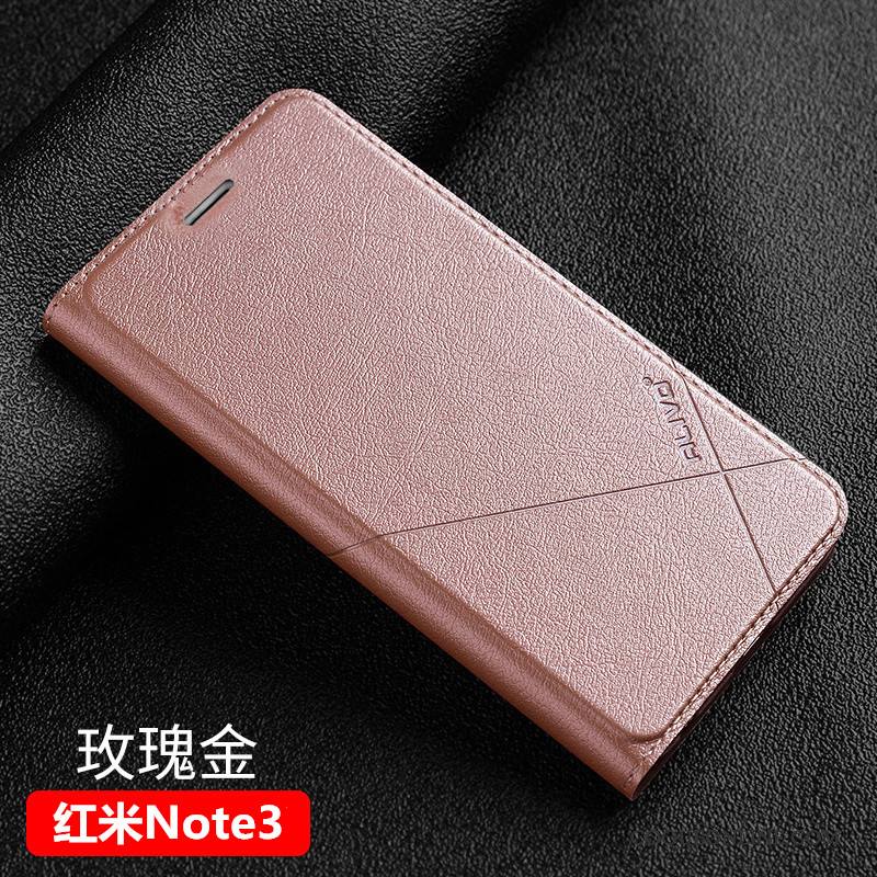 Mi Note 3 Petit Coque Protection Téléphone Portable Incassable Rouge Étui En Cuir