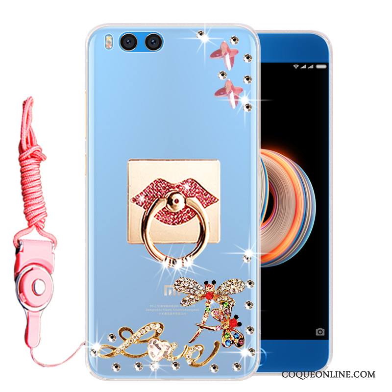 Mi Note 3 Petit Tendance Coque Délavé En Daim Étui Transparent Téléphone Portable