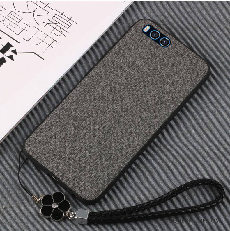 Mi Note 3 Simple Téléphone Portable Coque Cuir Fluide Doux Silicone Petit