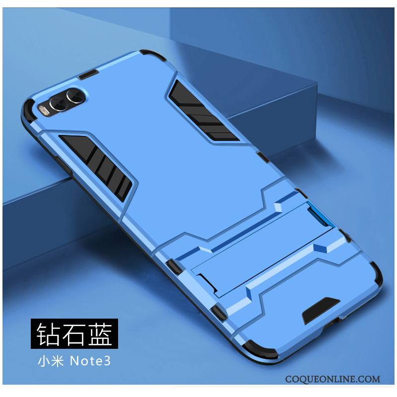 Mi Note 3 Tout Compris Bleu Silicone Délavé En Daim Coque De Téléphone Fluide Doux Petit