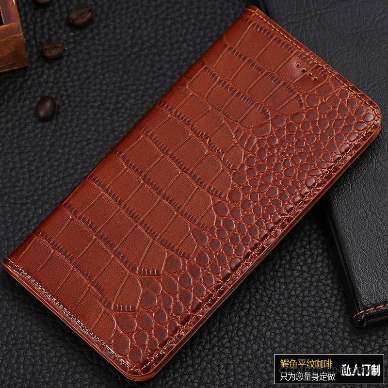 Mi Note Coque Cuir Véritable Étui Protection Modèle Fleurie Téléphone Portable Incassable Étui En Cuir