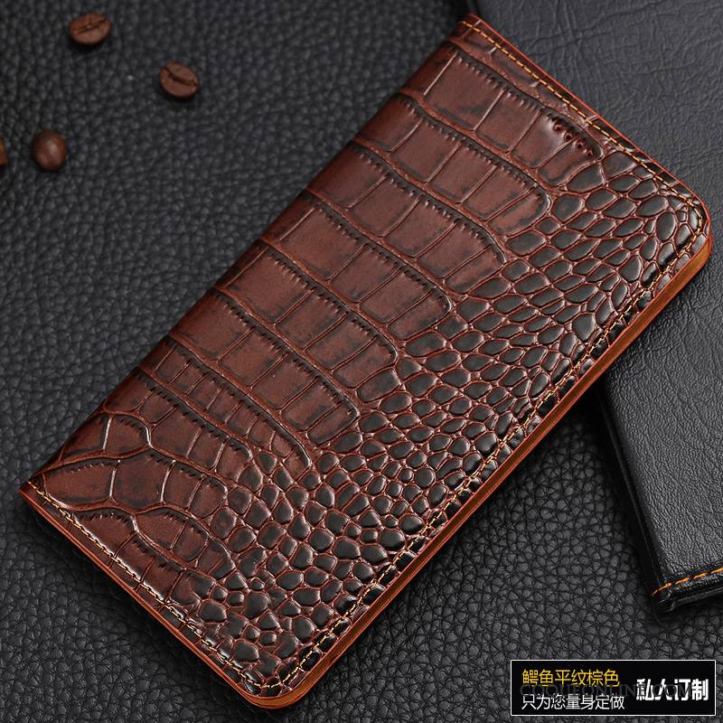 Mi Note Coque Cuir Véritable Étui Protection Modèle Fleurie Téléphone Portable Incassable Étui En Cuir