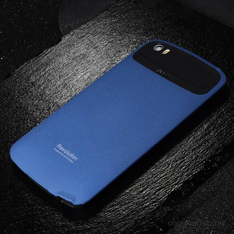 Mi Note Coque De Téléphone Trois Défenses Protection Couvercle Arrière Silicone Bleu Incassable