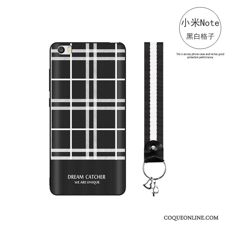 Mi Note Coque Incassable Plaid Simple Rouge Tout Compris Tendance Fluide Doux