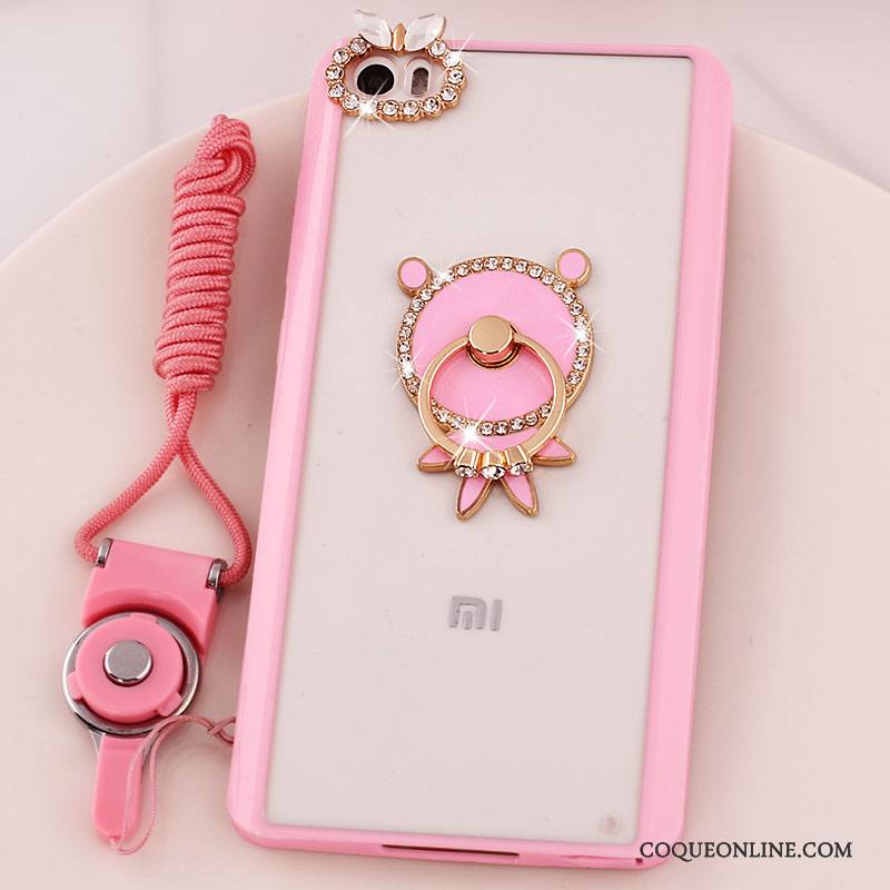 Mi Note Coque Support Protection Petit Strass Téléphone Portable Silicone Étui