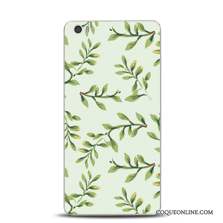 Mi Note Dentelle Gaufrage Petit Vert Rose Fluide Doux Coque