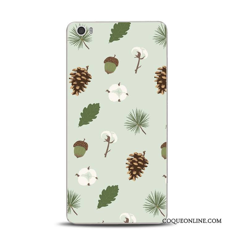 Mi Note Dentelle Gaufrage Petit Vert Rose Fluide Doux Coque