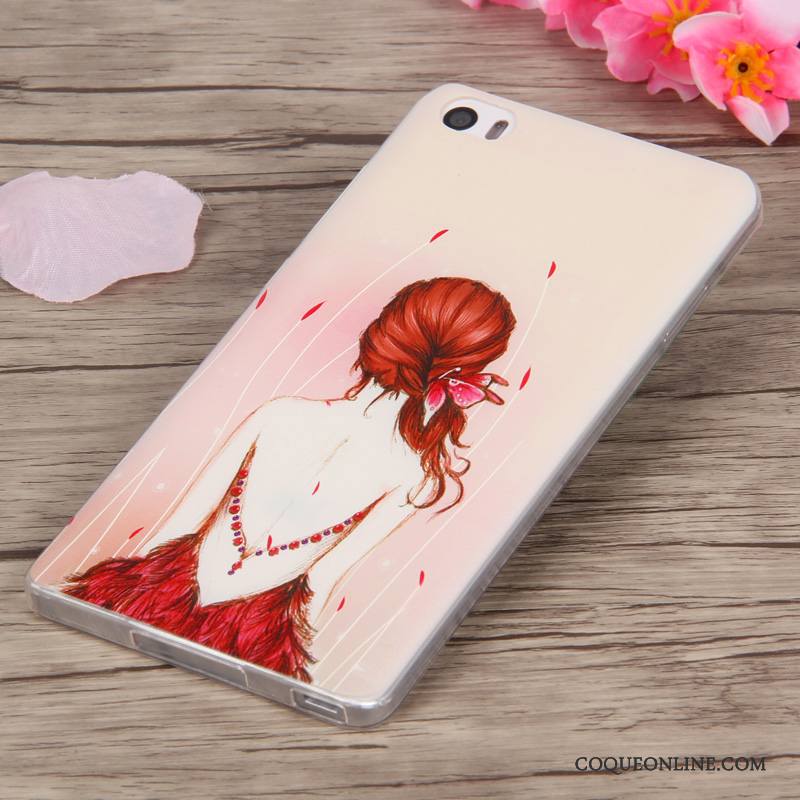 Mi Note Fluide Doux Dessin Animé Coque De Téléphone Silicone Tendance Gaufrage Multicolore