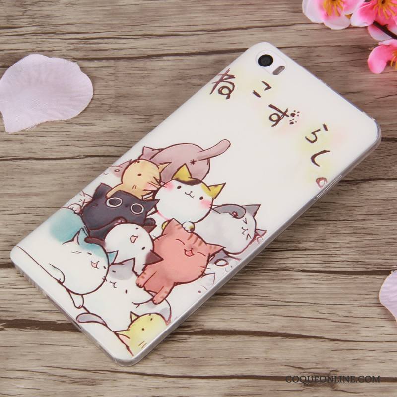 Mi Note Fluide Doux Dessin Animé Coque De Téléphone Silicone Tendance Gaufrage Multicolore