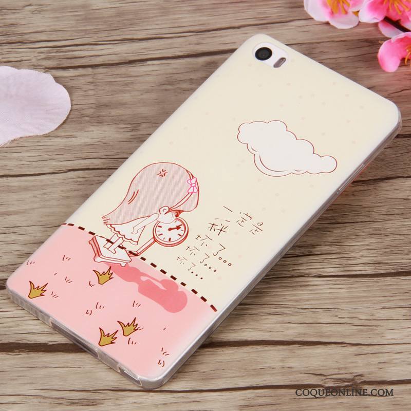 Mi Note Fluide Doux Dessin Animé Coque De Téléphone Silicone Tendance Gaufrage Multicolore