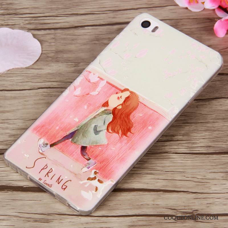 Mi Note Fluide Doux Dessin Animé Coque De Téléphone Silicone Tendance Gaufrage Multicolore