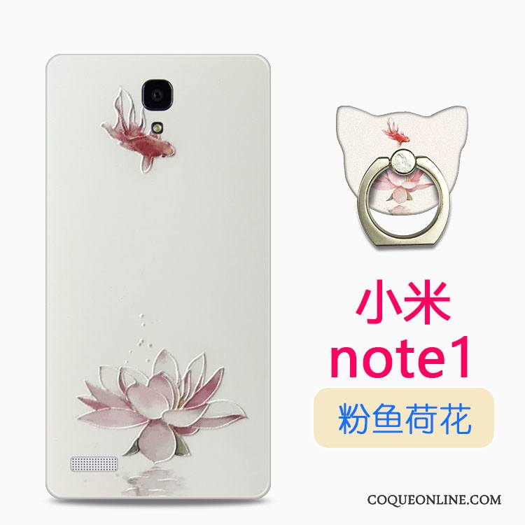 Mi Note Fluide Doux Protection Étui Dessin Animé Transparent Silicone Coque