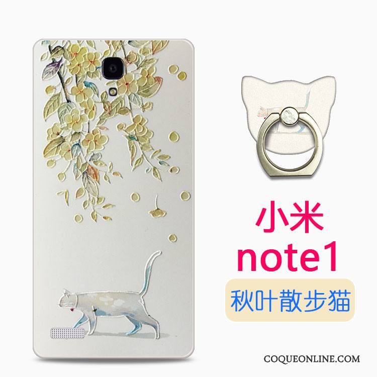 Mi Note Fluide Doux Protection Étui Dessin Animé Transparent Silicone Coque