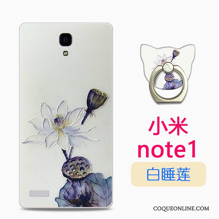 Mi Note Fluide Doux Protection Étui Dessin Animé Transparent Silicone Coque