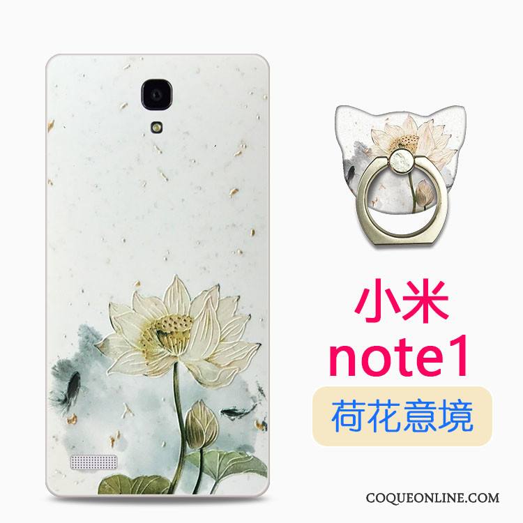 Mi Note Fluide Doux Protection Étui Dessin Animé Transparent Silicone Coque