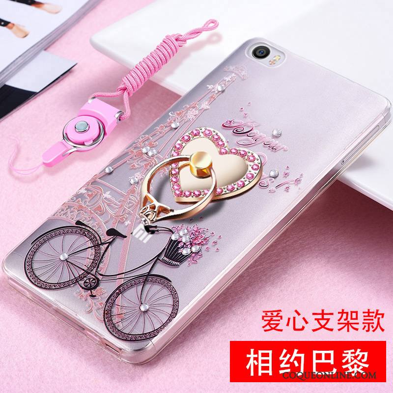 Mi Note Gaufrage Protection Petit Coque De Téléphone Fluide Doux Incassable Bleu